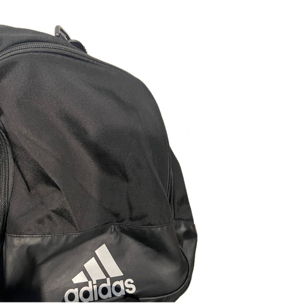 Adidas Faux Leather Medium 20"x12"x10" Black Duffel Gym Bag - Picture 5 of 5